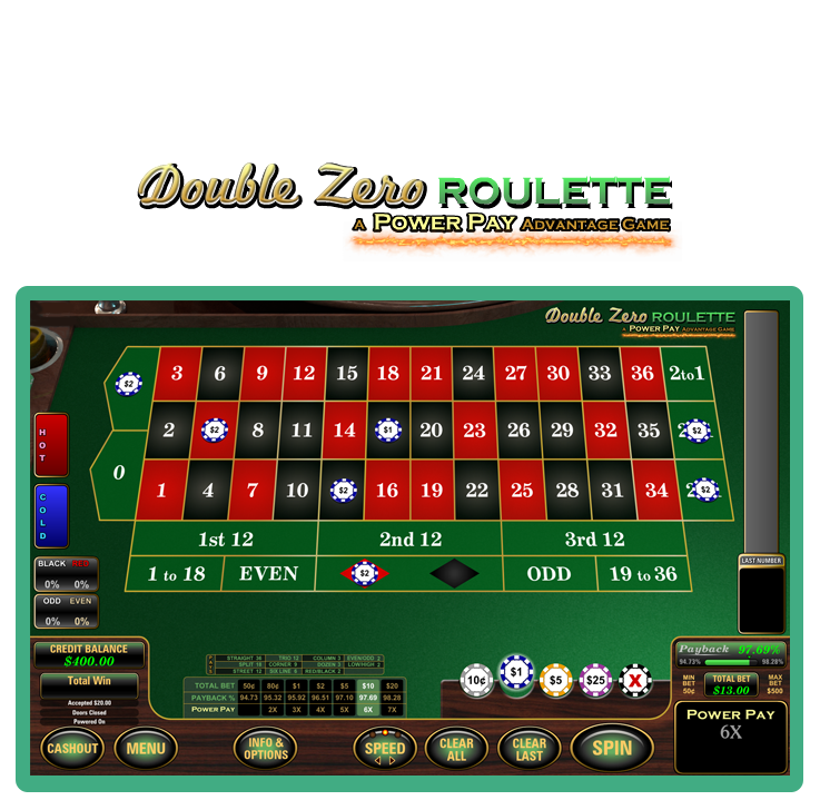 Double 0 Roulette screen shot